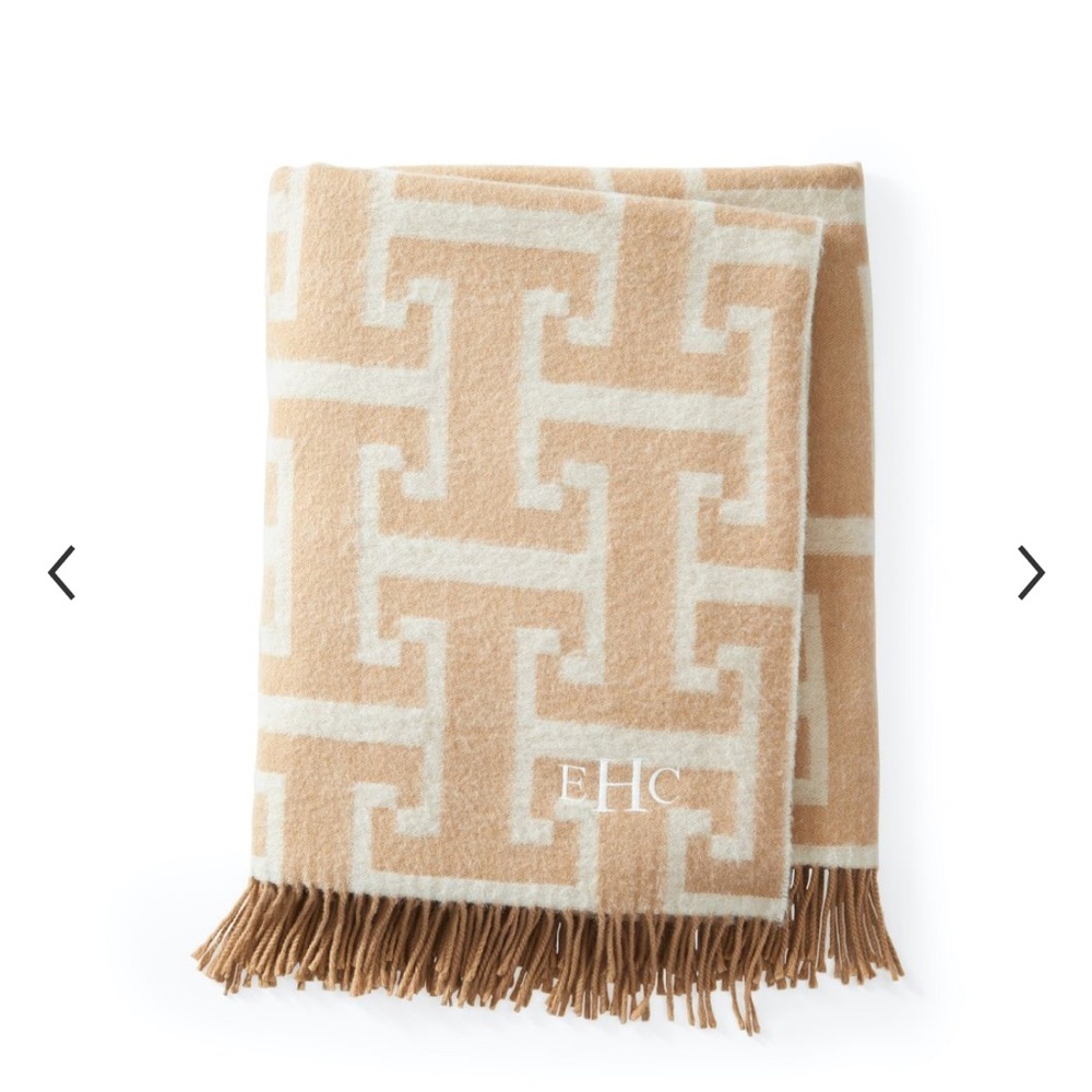 Mark & Graham Throw Blanket in Greek Key